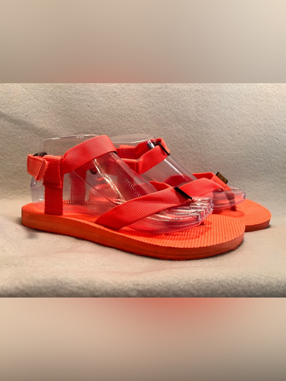 Teva Original Sandals Size 8 Coral Pink Sporty Strappy 1003986 gorpcore